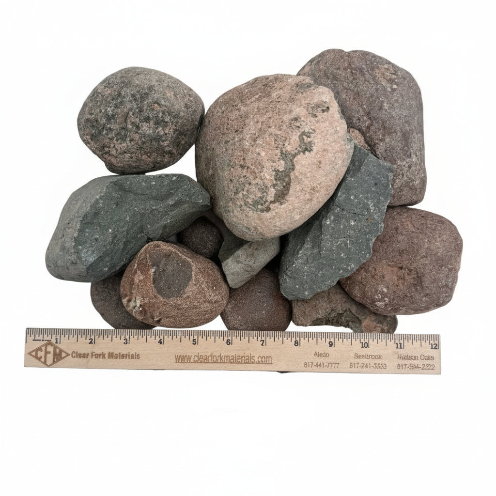 Roca de río Pecos de 2" a 4"