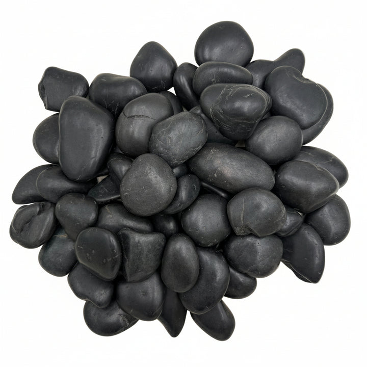 Black Polished Pebbles