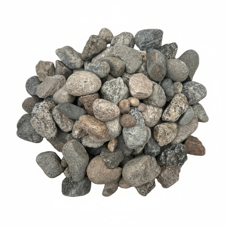 Roca de río salada y pimienta