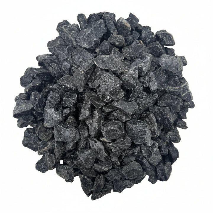 Grava de obsidiana negra