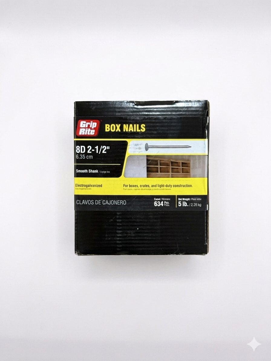 Clavos 8d X 2 1/2" Caja de 5 lb